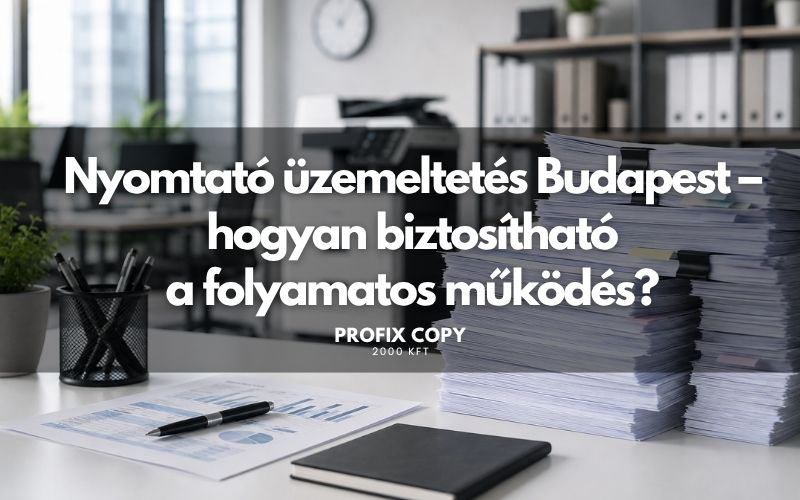 Nyomtató üzemeltetés Budapest – hogyan biztosítható a folyamatos működés?