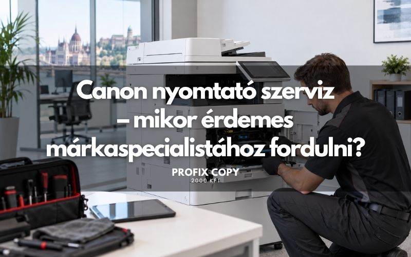 Canon nyomtató szerviz – mikor érdemes márkaspecialistához fordulni?